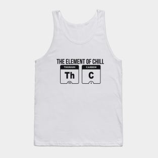 Mens The Element of Chill THC marijuana joke Tank Top